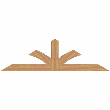 Ekena Millwork Richland Smooth Timber Gable Bracket, Western Red Cedar, 84"W x 24"H x 5 1/2"D x 5 1/2"F, 7/12 Pitch GBW084X24X0606RIC00SWR